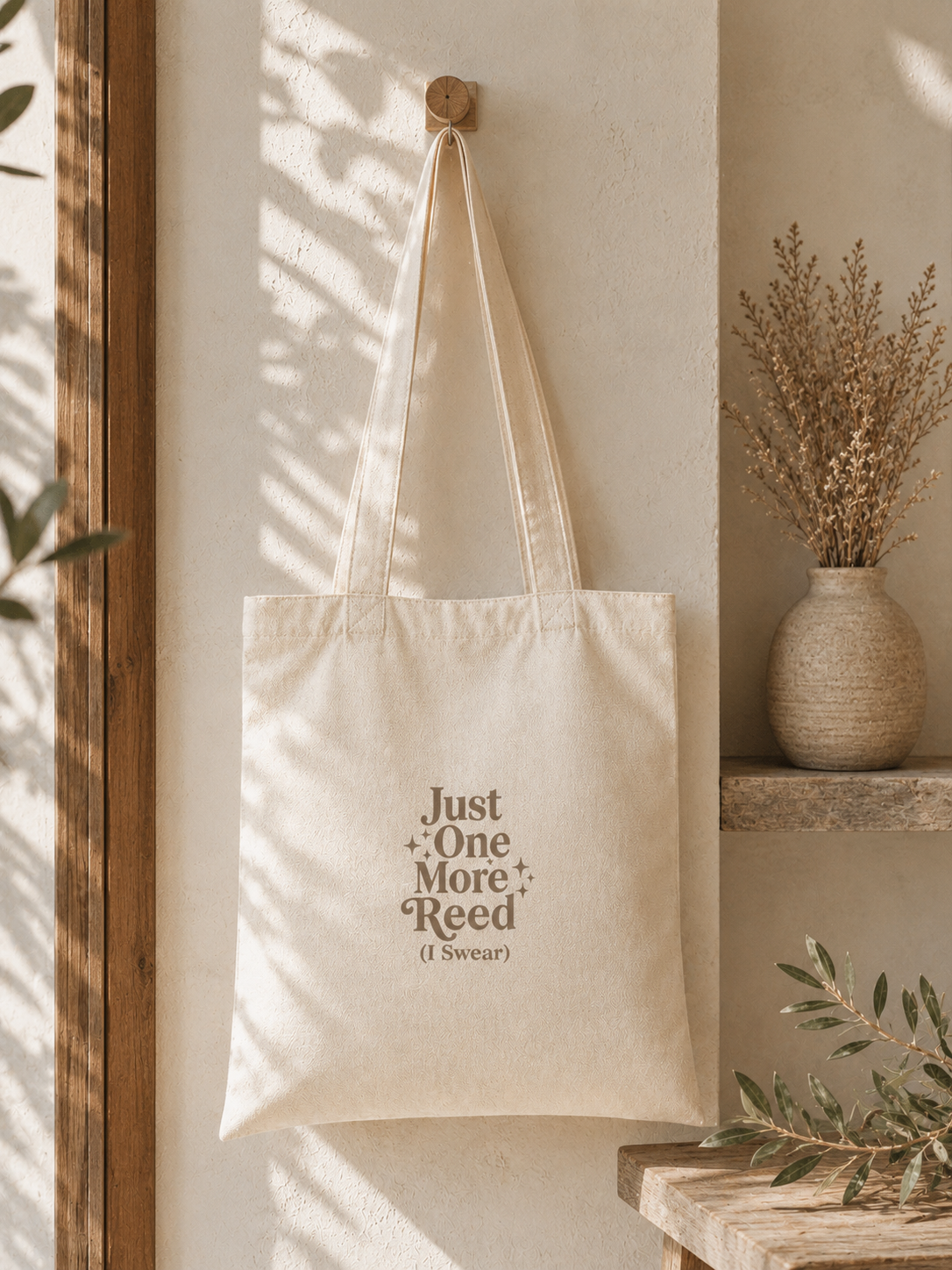 Tote “One More Reed”