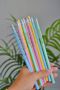 Engraved Pencil Set - Pastel Colors