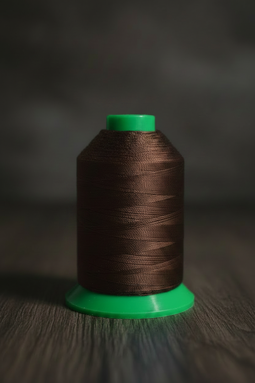 Bobina marrón - textura hilo más realista