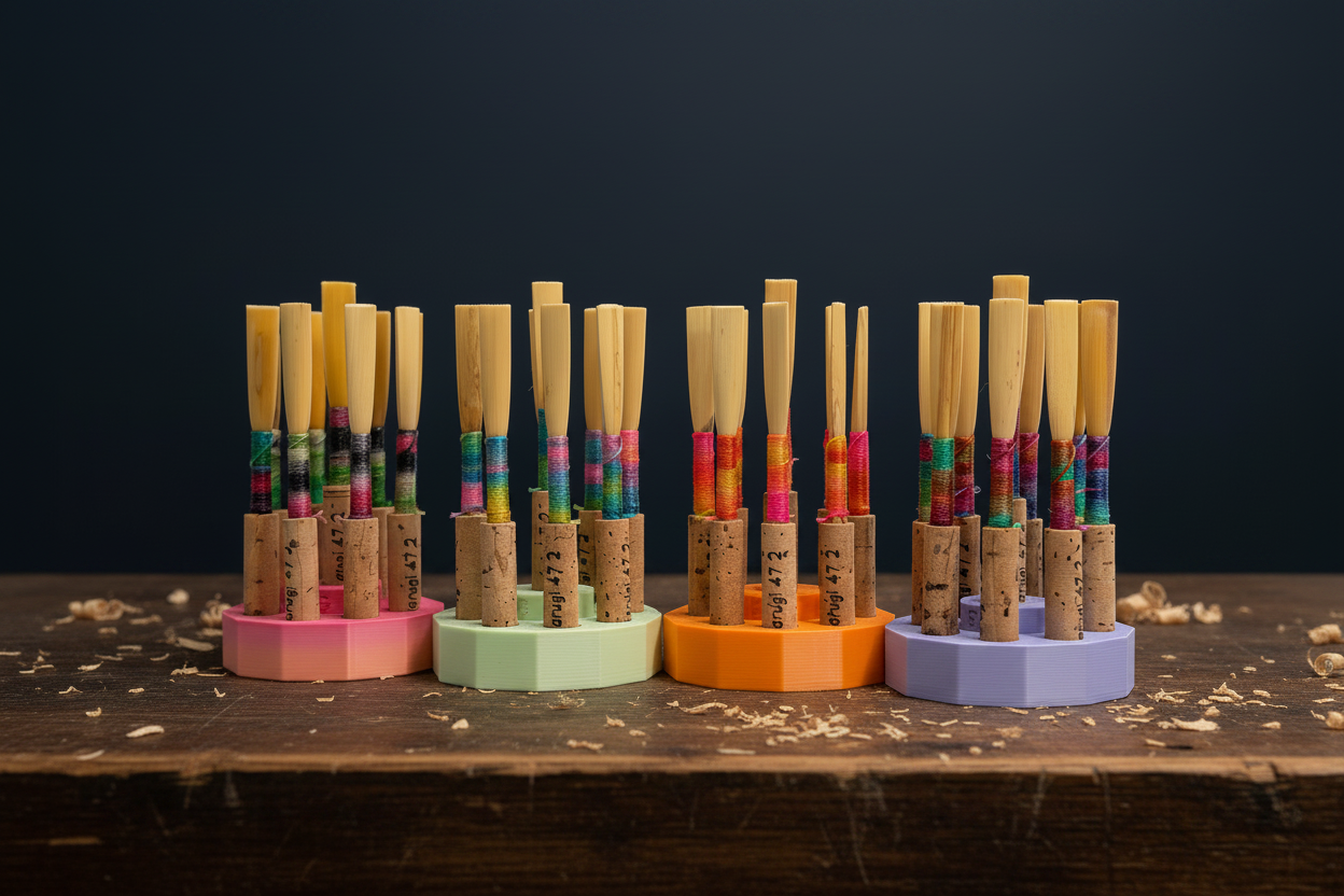 Reed holders - Navy con viruta