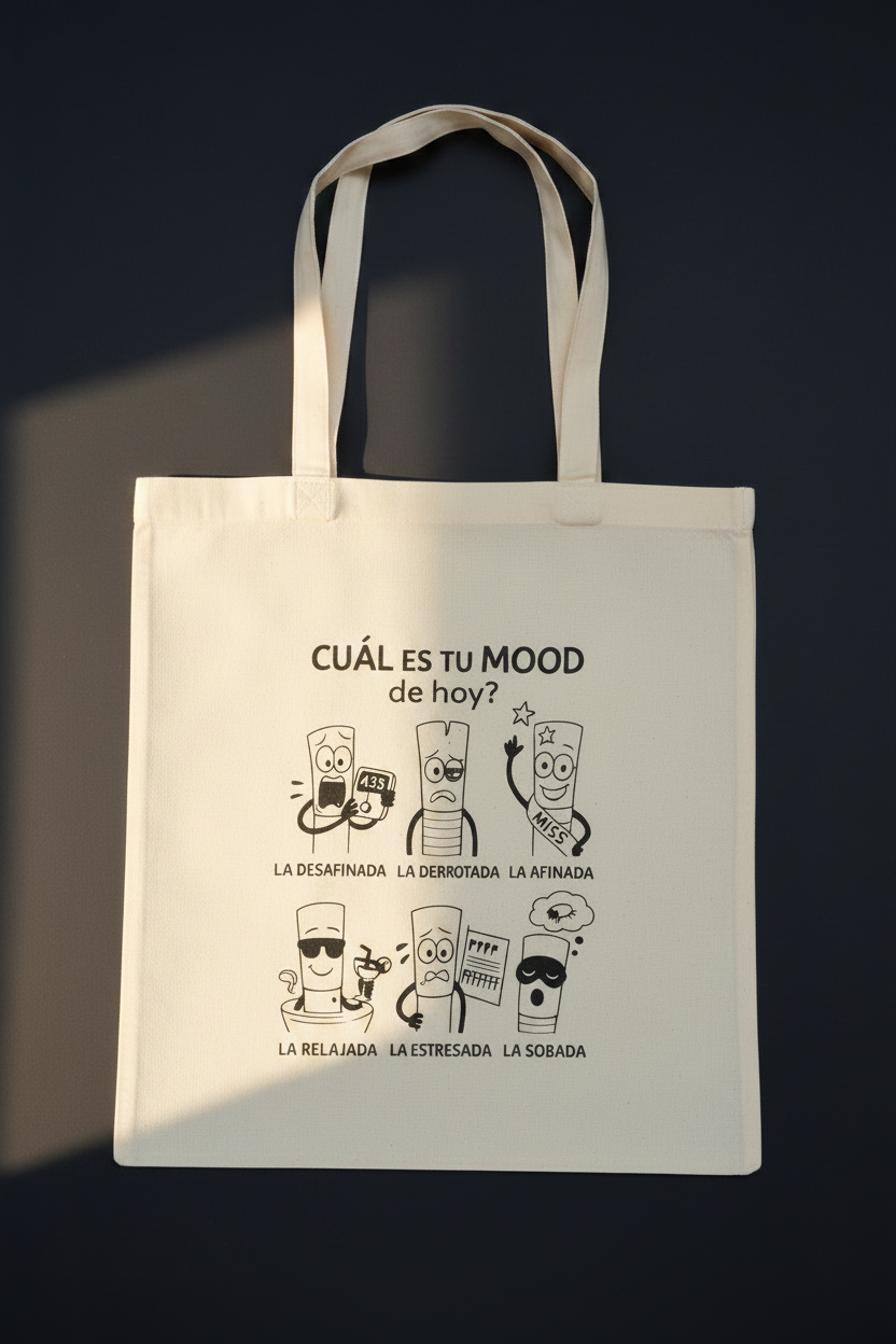 Tote bag Mood - luz natural ventana navy
